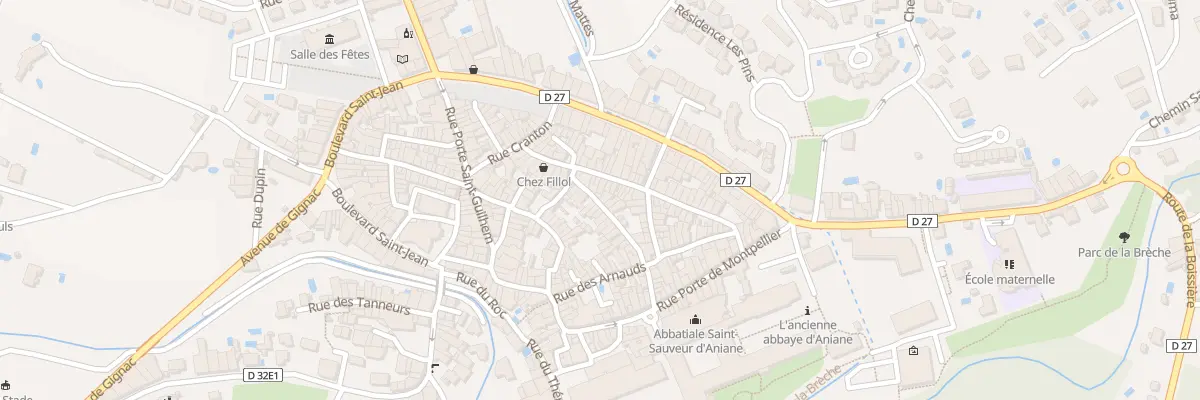 Plan du 1 Rue Jean Ribot à Aniane