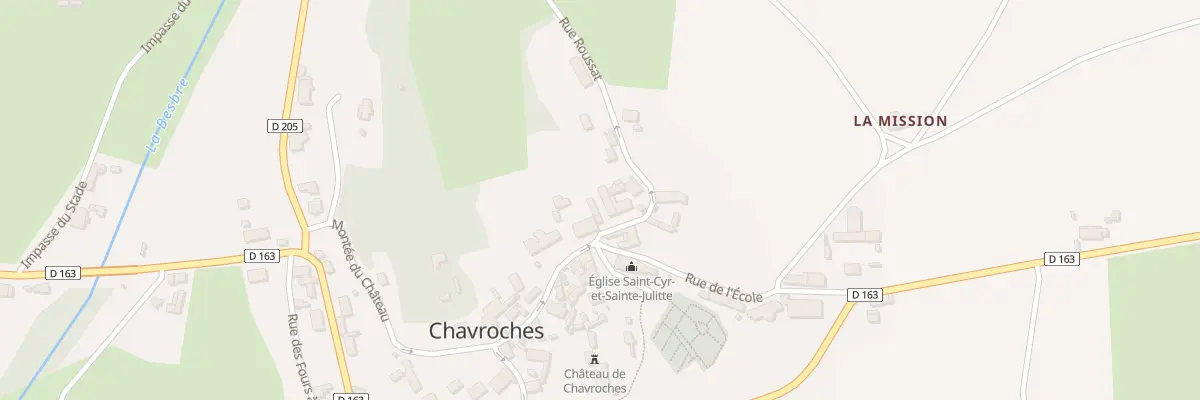Plan du 1 Rue Roussat à Chavroches