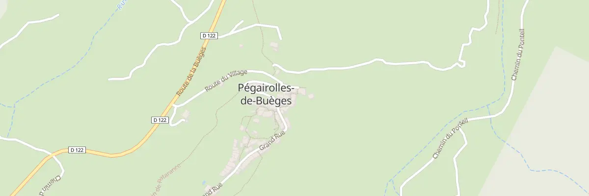 Plan du 5008 Le Village à Pégairolles-de-Buèges