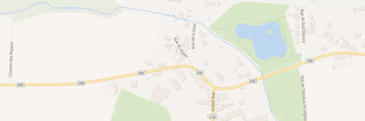 Plan du 1 Rue du Ruyer à Pouilly-sur-Serre