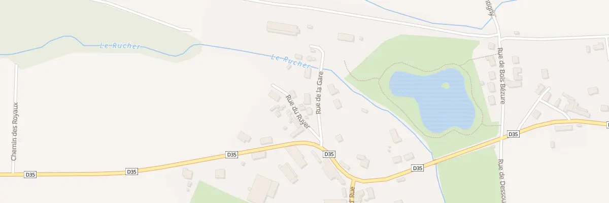 Plan du 3 Rue de la Gare à Pouilly-sur-Serre