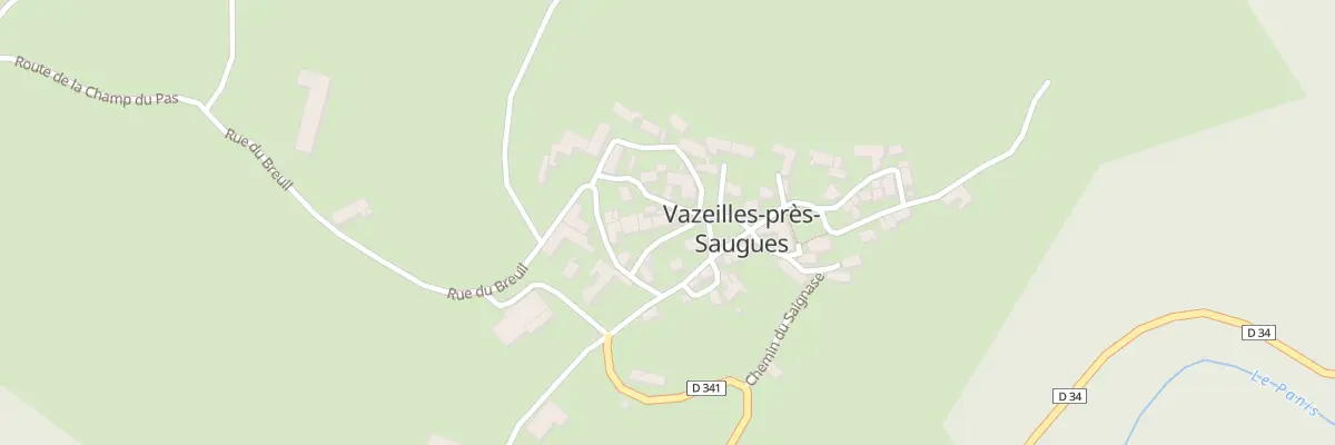 Plan du 5001 Le Bourg - Vazeilles à Esplantas-Vazeilles