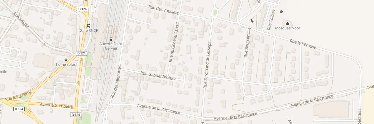 Plan du 13 Rue Gabriel Brottier à Auxerre