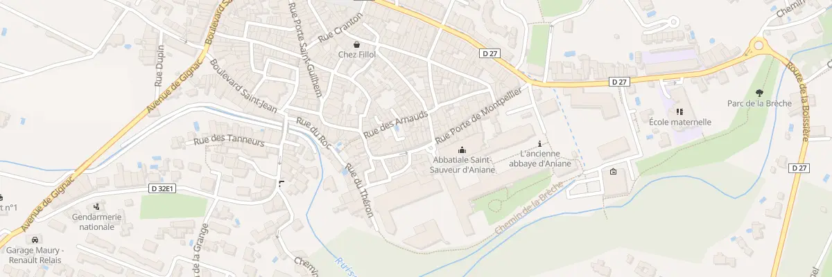 Plan du 31 Rue du mazel à Aniane