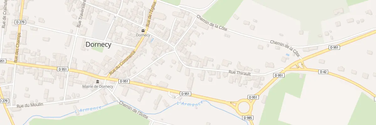 Plan du 335 Rue Thirault à Dornecy