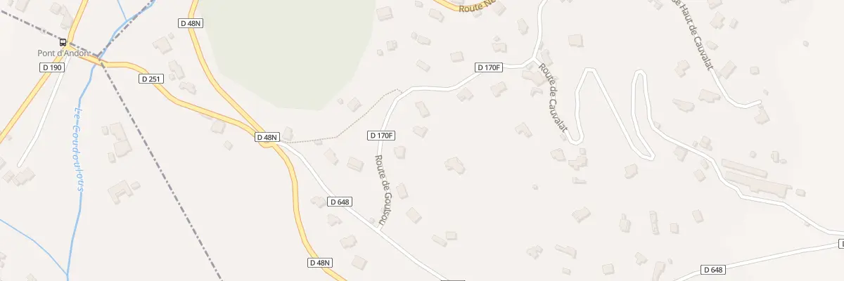 Plan du 5468 Cauvalat à Avèze
