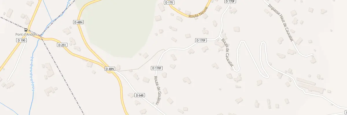 Plan du 5489 Cauvalat à Avèze
