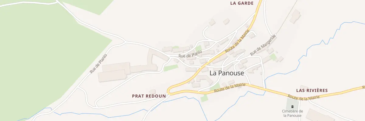 Plan du 28 La Panouse Village à La Panouse