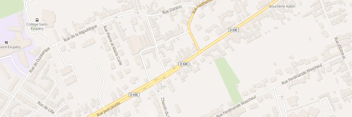 Plan du 75 Rue Jean Jaurès à Onnaing