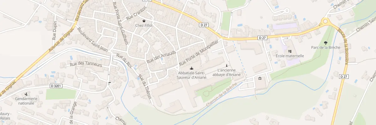 Plan du 8 Rue Porte Montpellier à Aniane