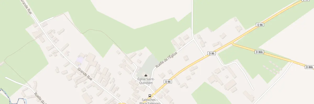 Plan du 1A Rle de l’Eglise à Salesches