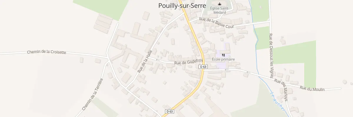 Plan du 10 Rue de Godefroy à Pouilly-sur-Serre