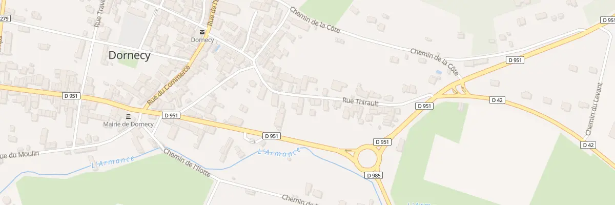 Plan du 8 Rue Thirault à Dornecy