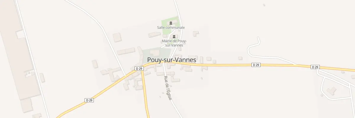 Plan du 1 Pl de la Mairie à Pouy-sur-Vannes