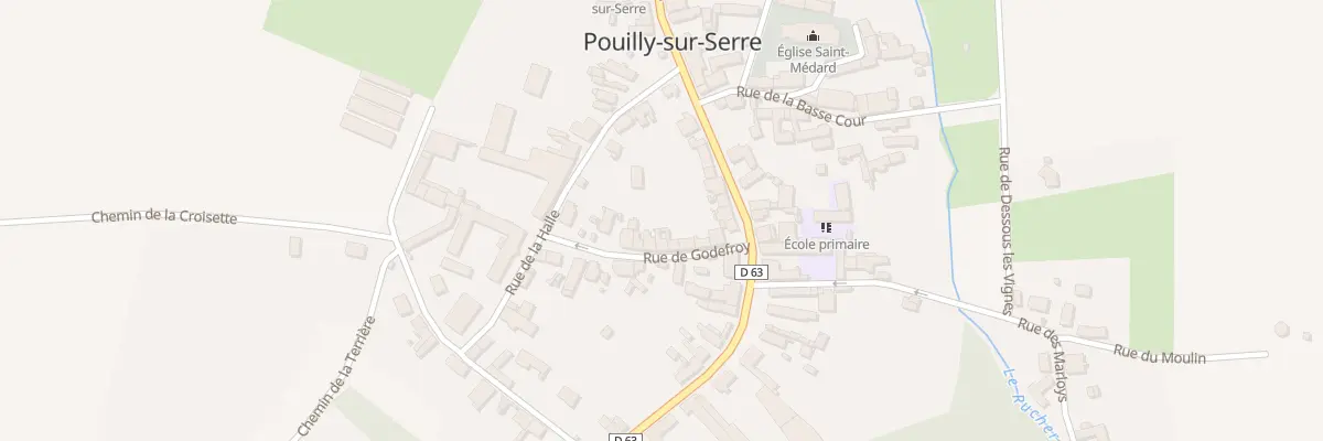 Plan du 12 Rue de Godefroy à Pouilly-sur-Serre