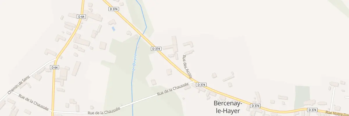 Plan du 28 Rue Notre Dame à Bercenay-le-Hayer
