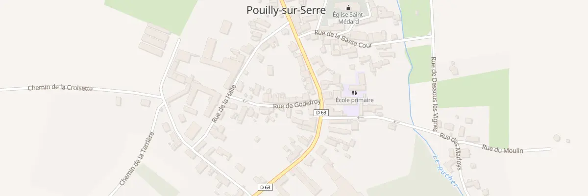 Plan du 4 Rue de Godefroy à Pouilly-sur-Serre
