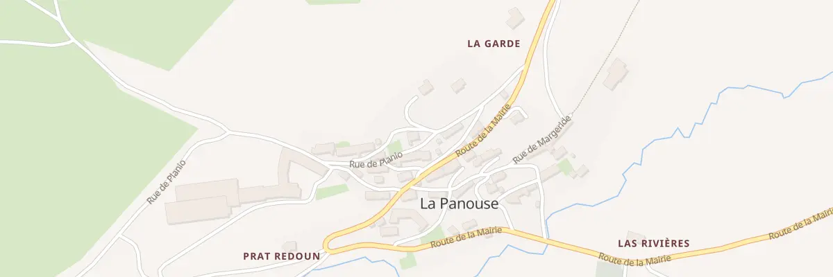 Plan du 40 La Panouse Village à La Panouse