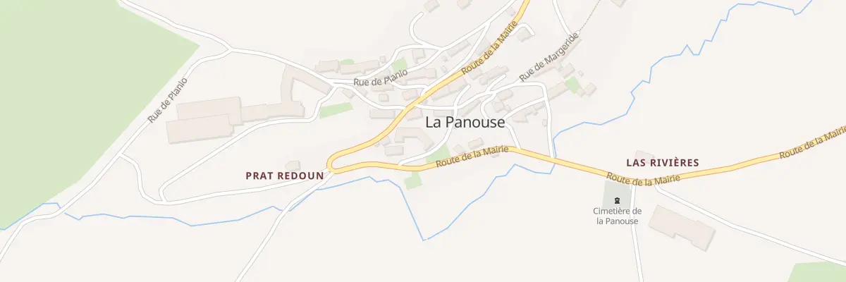 Plan du 46 La Panouse Village à La Panouse