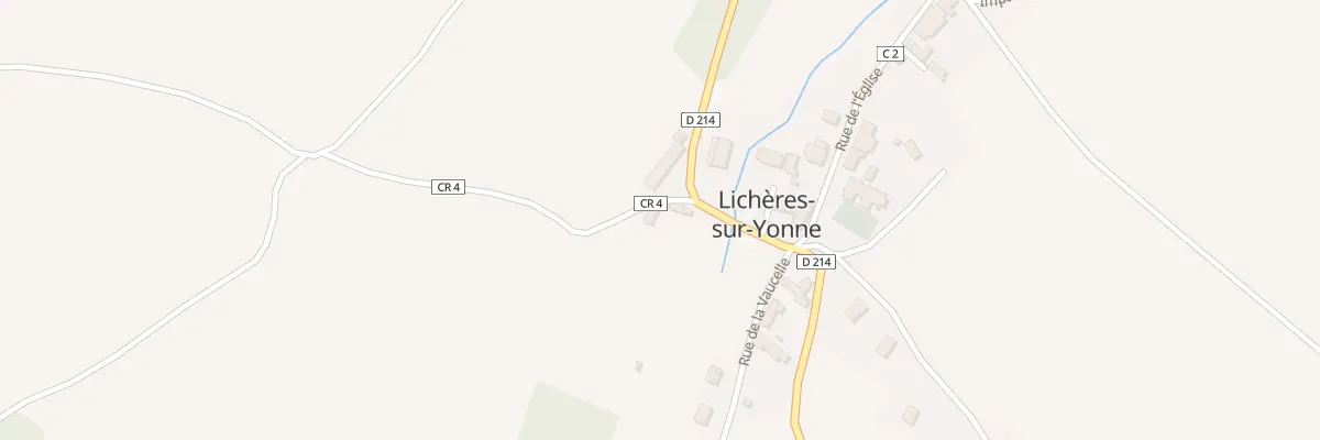 Plan du 5 Rue du Chateau Faulin à Lichères-sur-Yonne