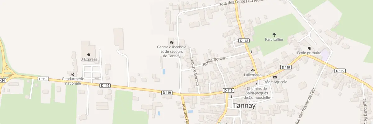 Plan du 9 Imp Bonin à Tannay