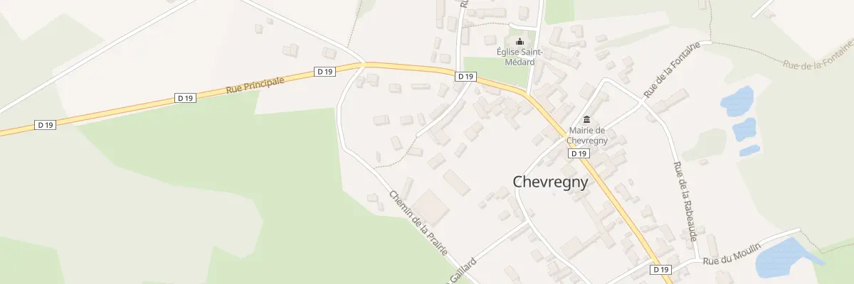 Plan du 1 Rue de Missy à Chevregny