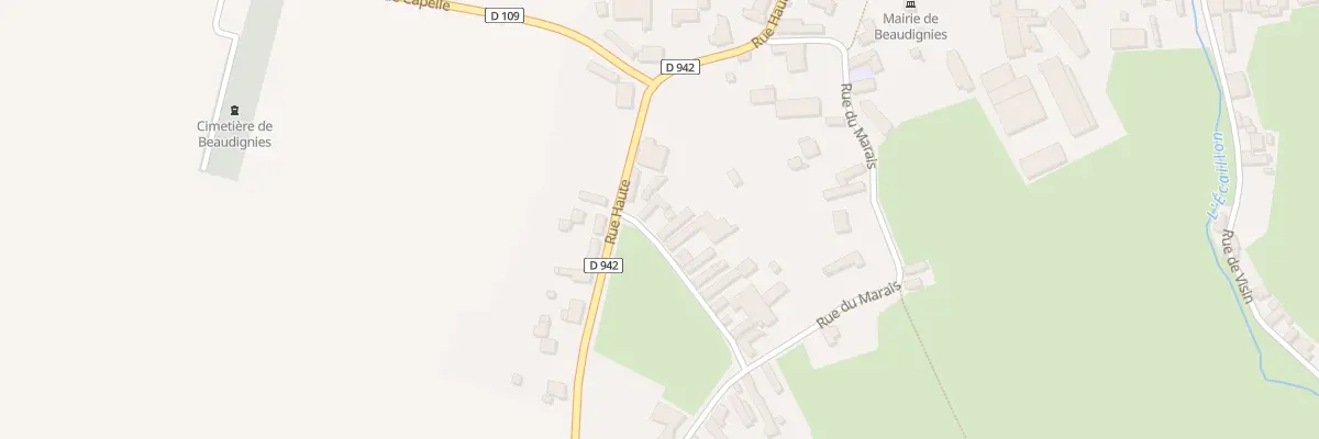 Plan du 1 Rue Sainte Aldegonde à Beaudignies