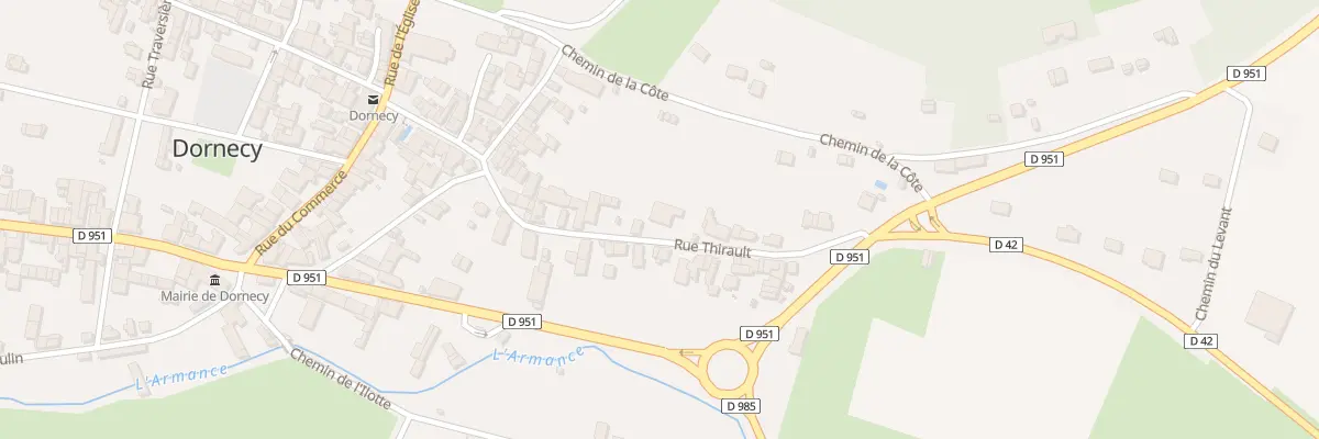 Plan du 21 Rue Thirault à Dornecy