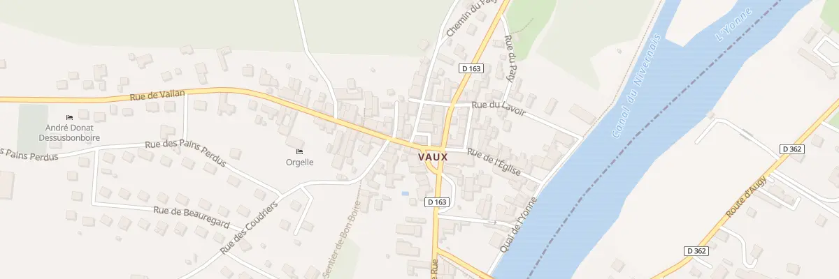 Plan du 2 Rue des Pommes Rouges - Vaux à Auxerre