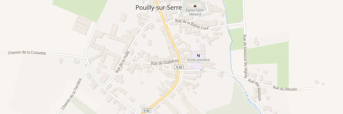 Plan du 2 Rue de Godefroy à Pouilly-sur-Serre