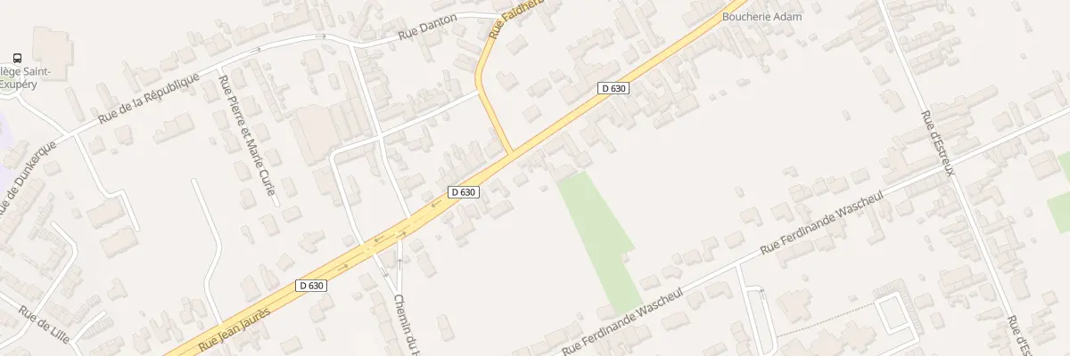 Plan du 100 Rue Jean Jaurès à Onnaing