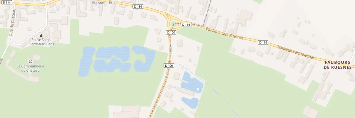 Plan du 123 Banlieue Vers Ruesnes au Quesnoy