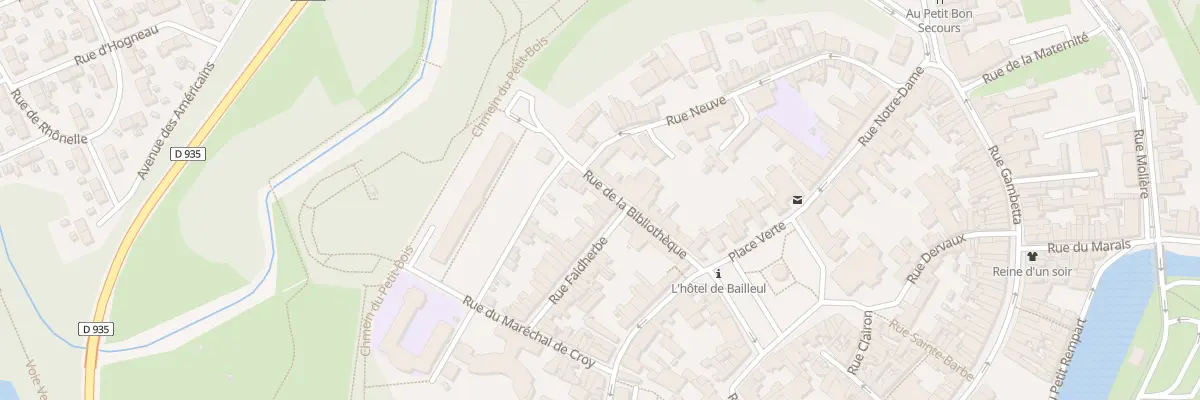 Plan du 9 Rue de la Bibliothèque à Condé-sur-l’Escaut