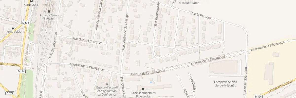 Plan du 2 Rue Paul-Émile Victor à Auxerre