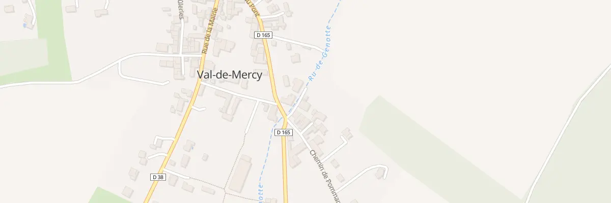 Plan du 2 Fg Le Faubourg à Val-de-Mercy