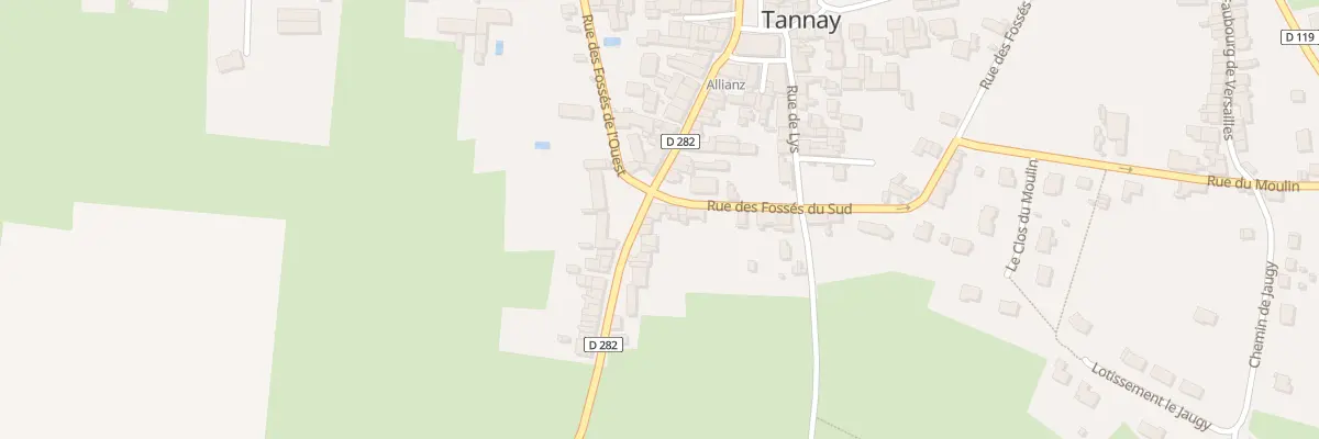 Plan du 31 Rue des Fossés du Sud à Tannay