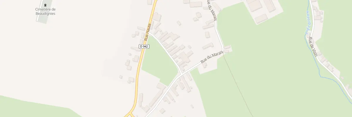 Plan du 15 Rue Sainte Aldegonde à Beaudignies