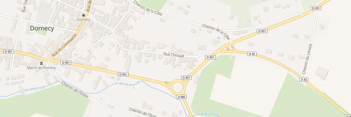 Plan du 22A Rue Thirault à Dornecy