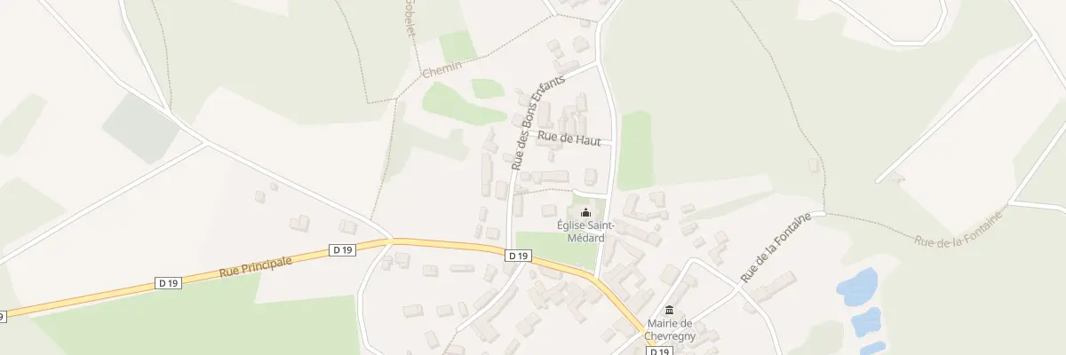 Plan du 4 Rue des Bons Enfants à Chevregny