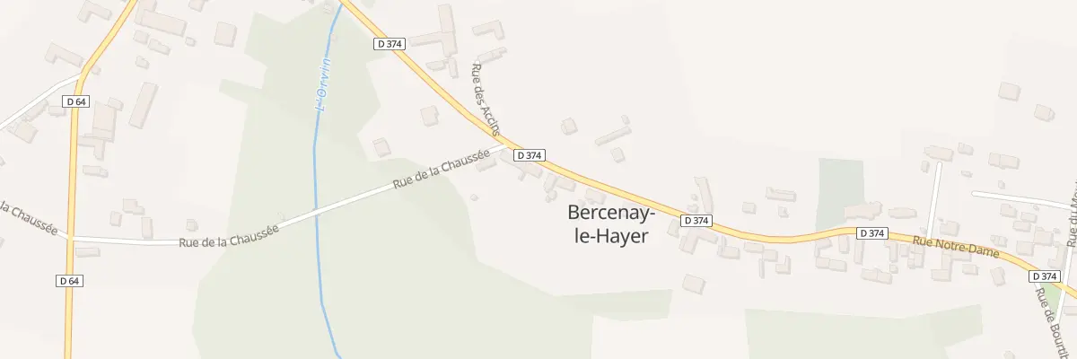 Plan du 37 Rue Notre Dame à Bercenay-le-Hayer