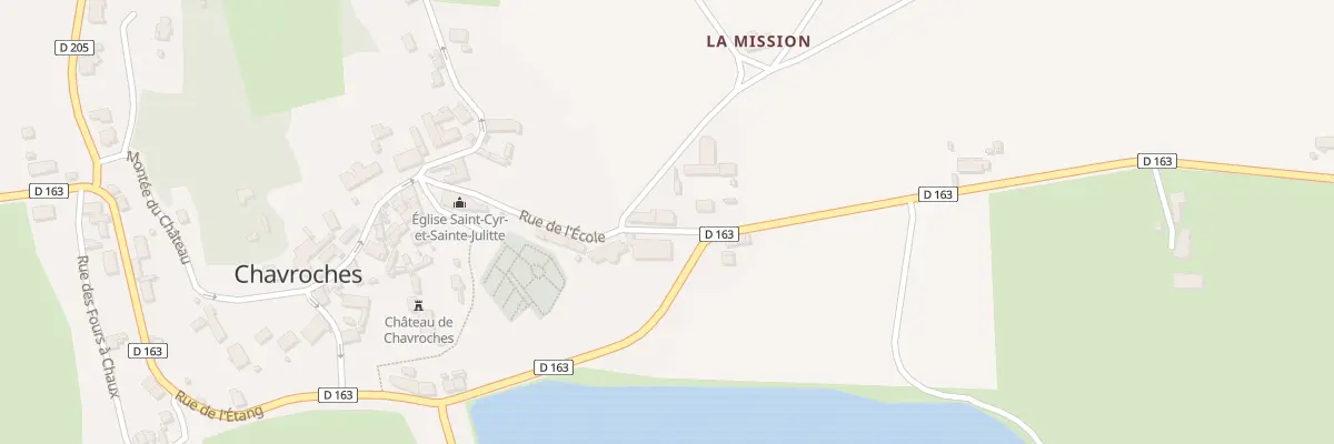 Plan du 3 Rue de l’Ecole à Chavroches