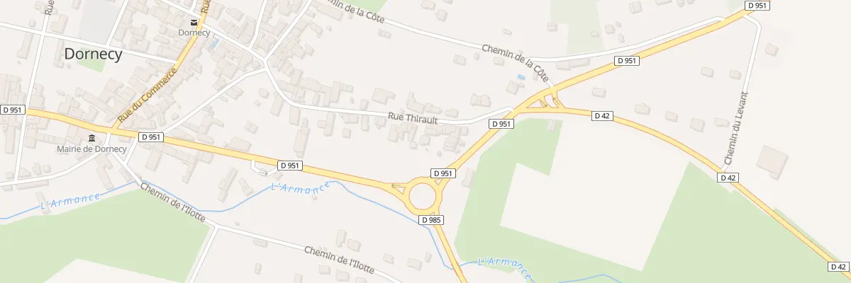 Plan du 24 Rue Thirault à Dornecy