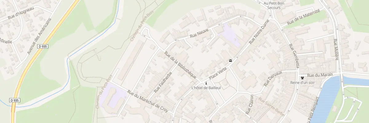Plan du 12 Rue de la Bibliothèque à Condé-sur-l’Escaut