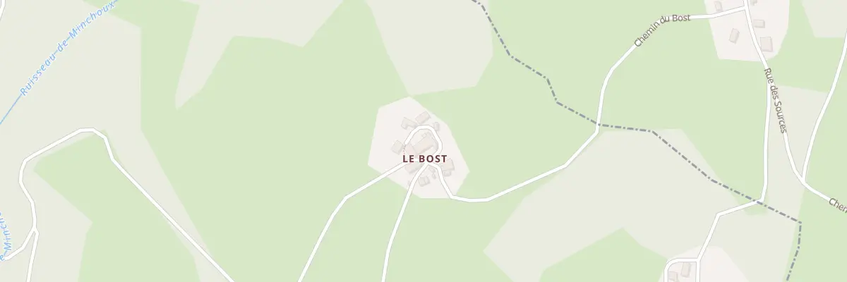 Plan du 5295 Le Bost à Tours-sur-Meymont