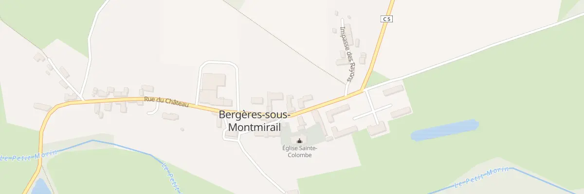 Plan du 29 Rue du Chateau à Bergères-sous-Montmirail