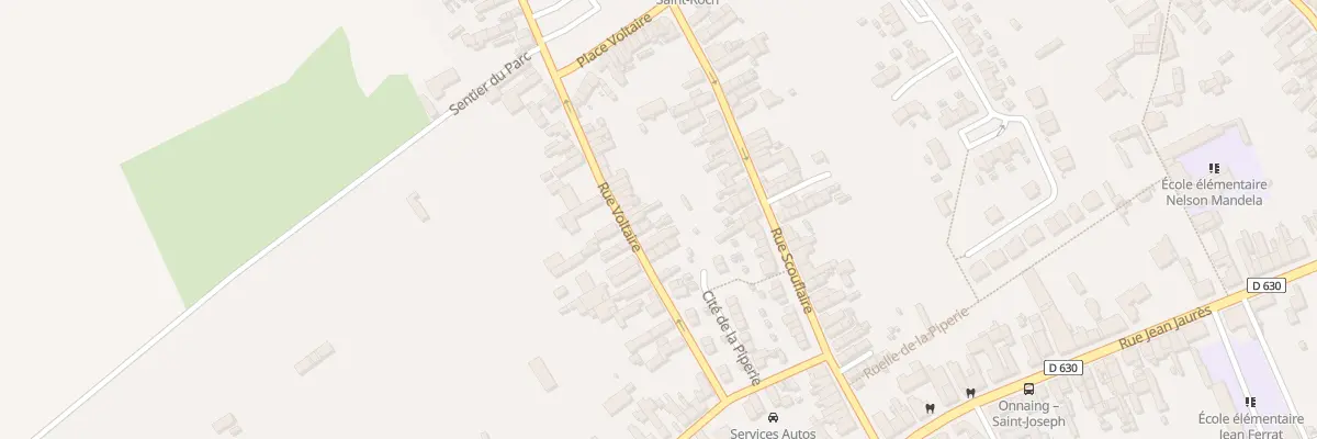 Plan du 28 Rue Voltaire à Onnaing