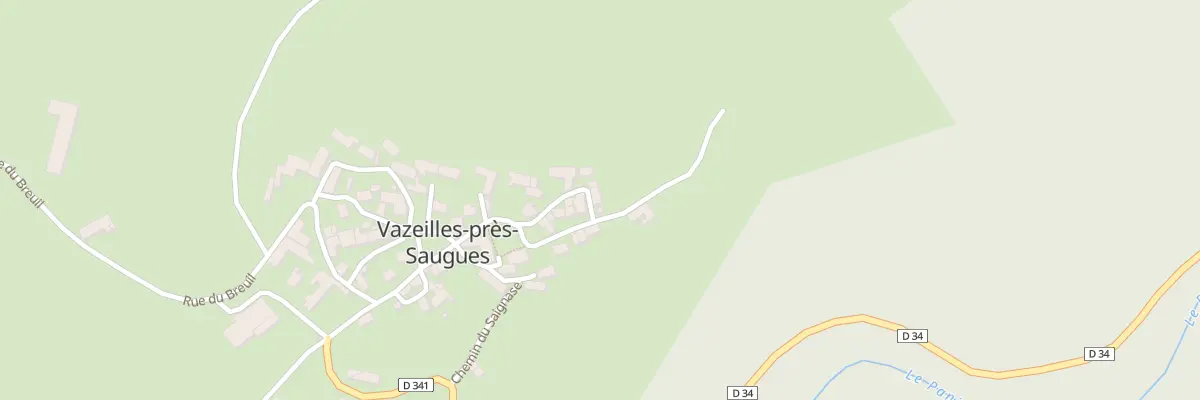 Plan du 5034 Le Bourg - Vazeilles à Esplantas-Vazeilles