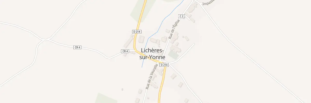 Plan du 2 Rue du Chateau Faulin à Lichères-sur-Yonne