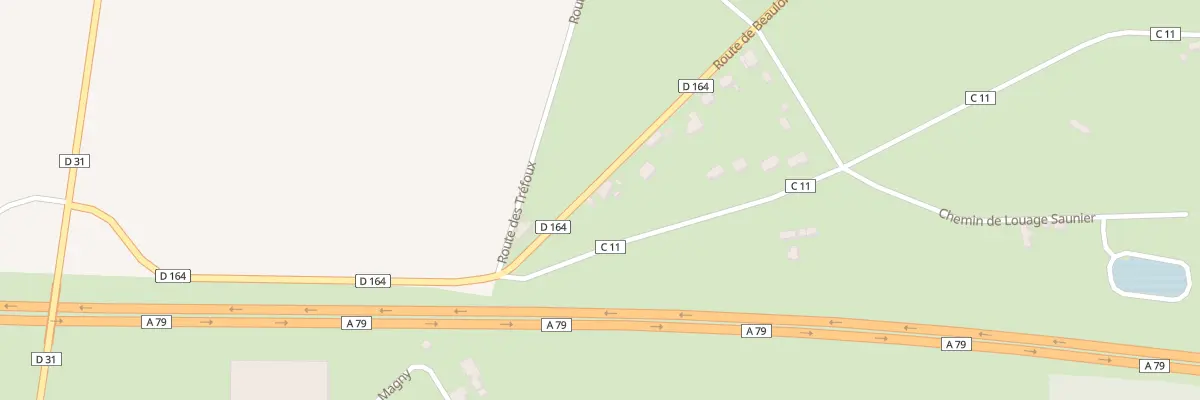 Plan du 476 Rte de Beaulon à Thiel-sur-Acolin