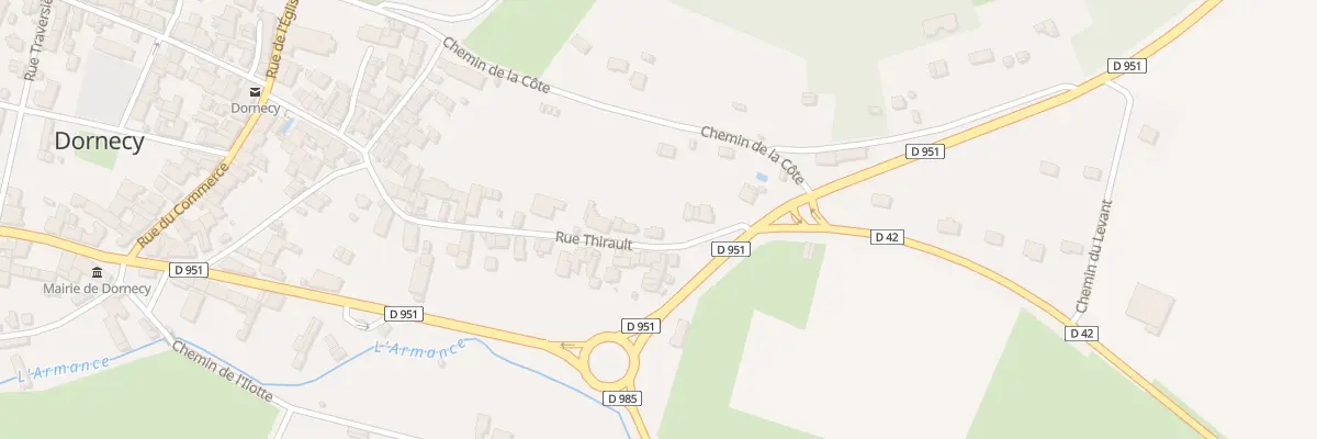 Plan du 29 Rue Thirault à Dornecy